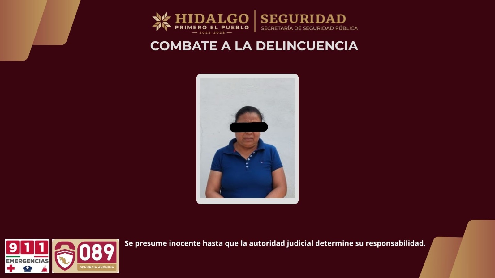Detienen a mujer por extorsión a comerciantes en Central de Abastos de Tezontepec de Aldama