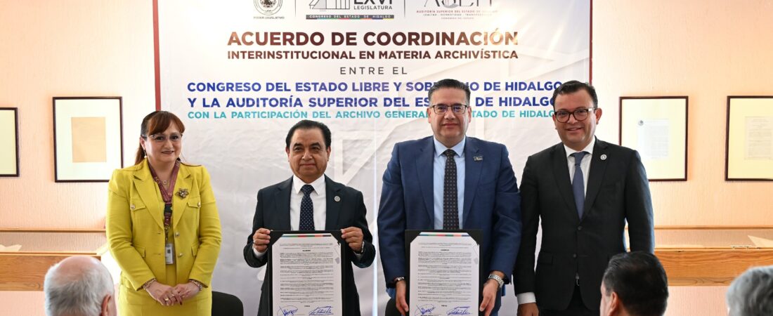 Congreso, ASEH y Archivo General fortalecen la gestión documental con acuerdo histórico