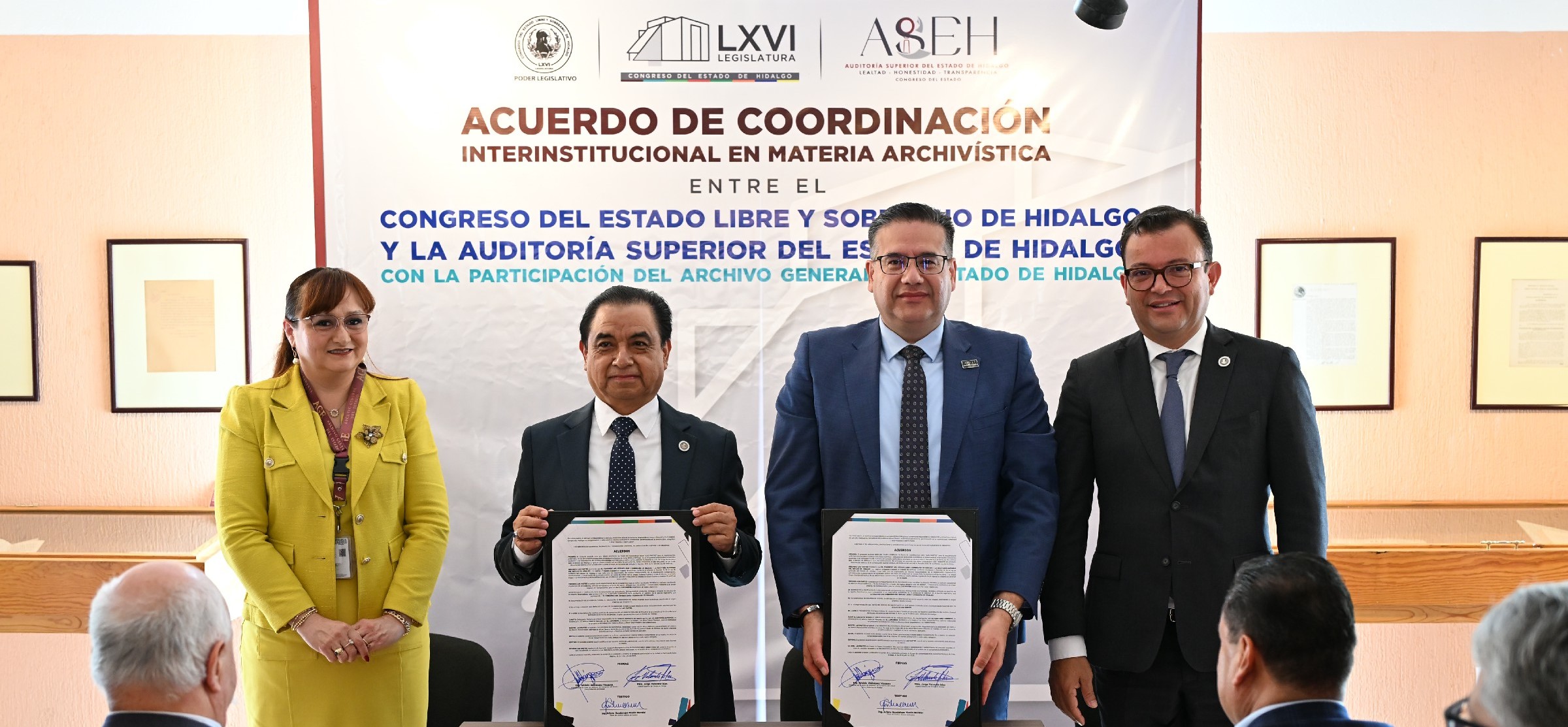 Congreso, ASEH y Archivo General fortalecen la gestión documental con acuerdo histórico