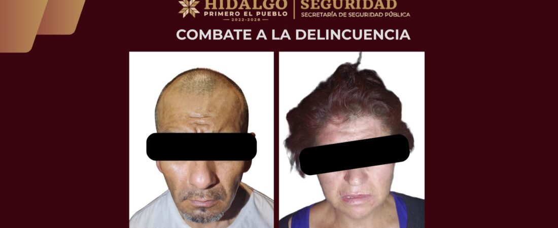 SSPH asegura a dos personas y desarticula presunto punto de venta de droga en Pachuca