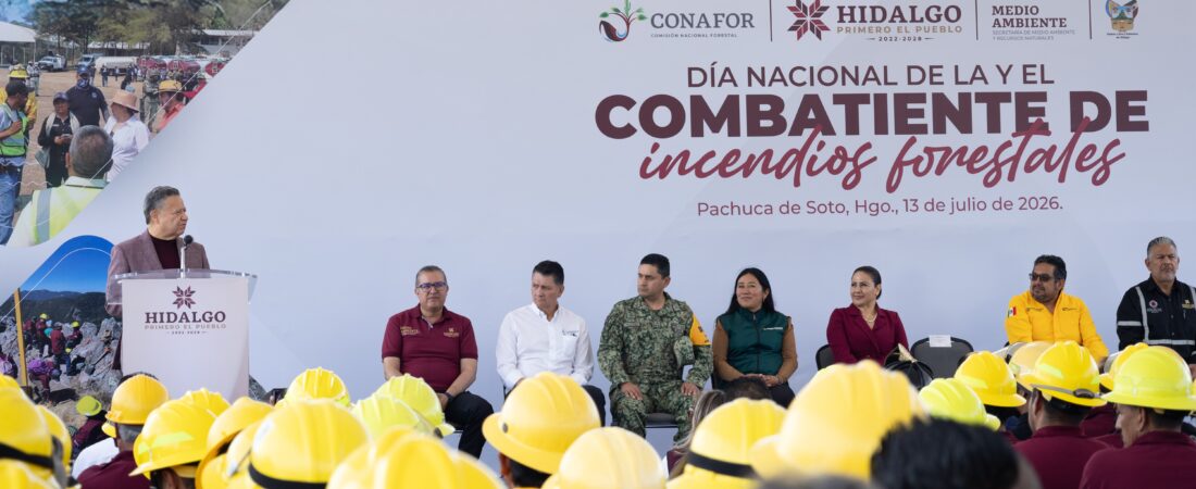 Julio Menchaca enaltece labor de combatientes de incendios forestales