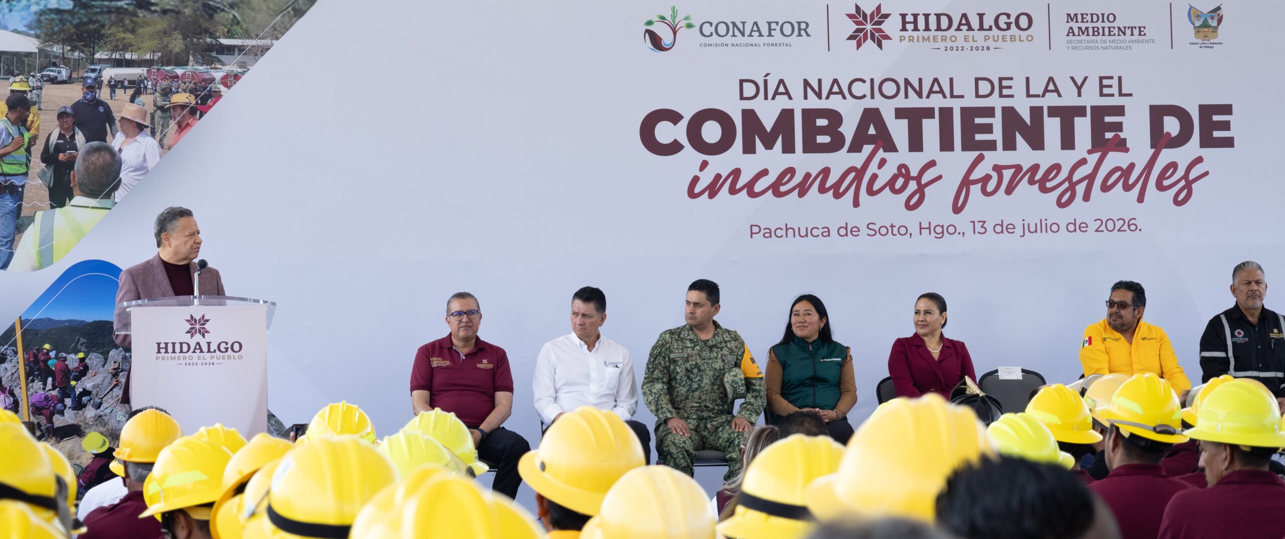 Julio Menchaca enaltece labor de combatientes de incendios forestales   