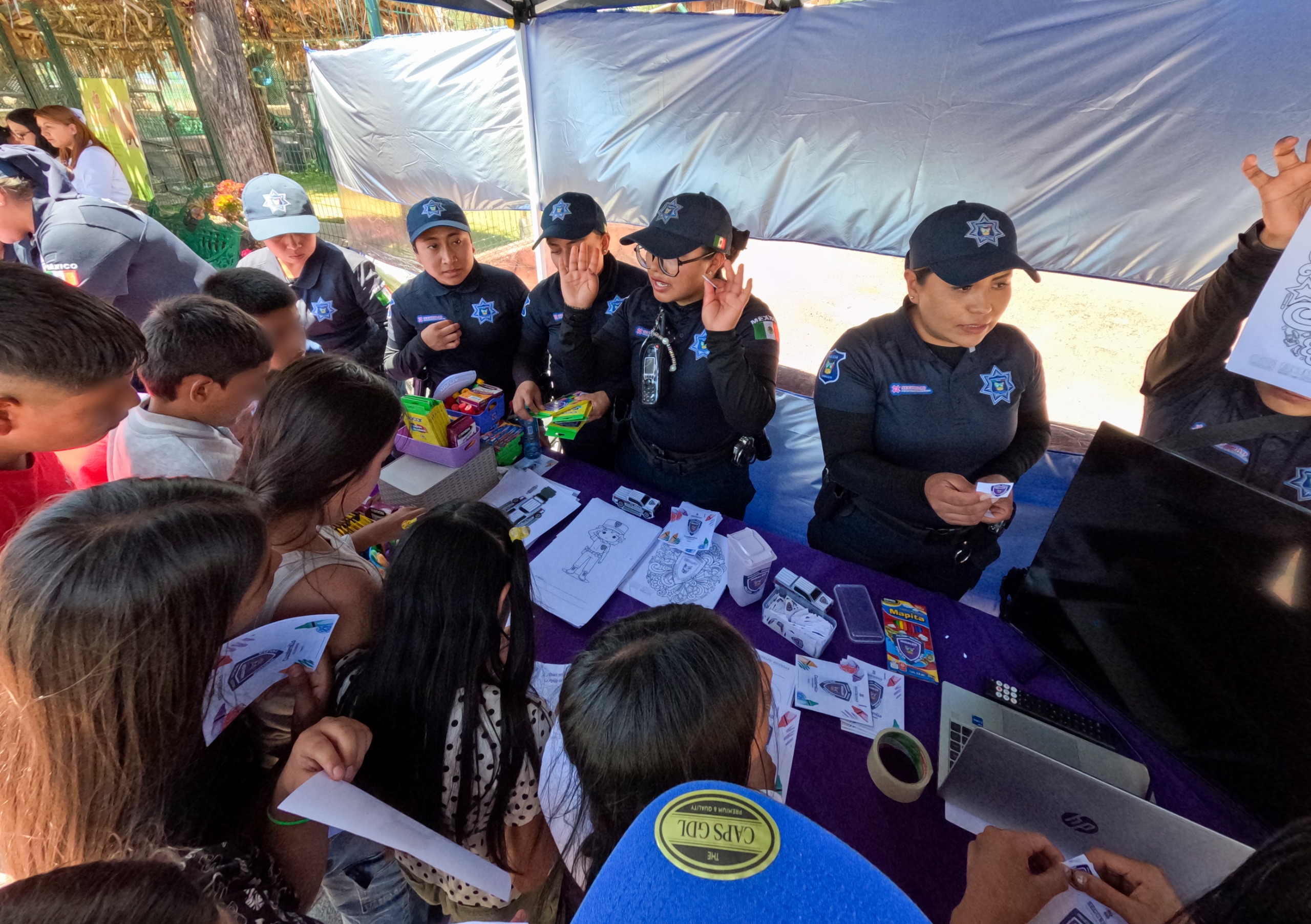 SSPH acerca Ciudad Policía a estudiantes de Tlanchinol  