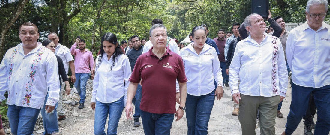 Julio Menchaca arranca las Rutas de la Reconstrucción en la Sierra Gorda hidalguense