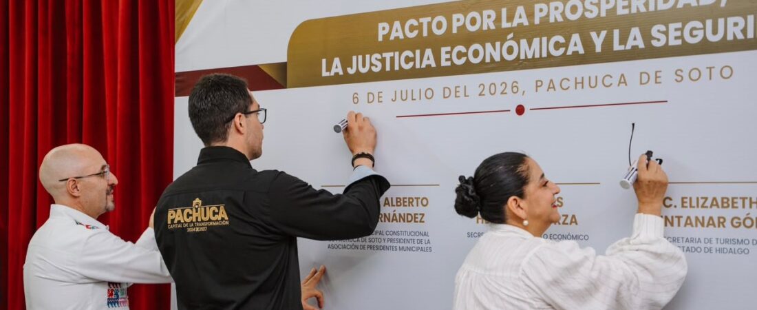 CONCANACO SERVYTUR suma a Pachuca al Pacto por la Prosperidad, la Justicia Económica y la Seguridad para fortalecer negocios familiares