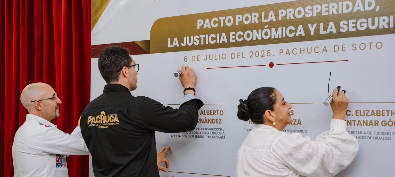 CONCANACO SERVYTUR suma a Pachuca al Pacto por la Prosperidad, la Justicia Económica y la Seguridad para fortalecer negocios familiares