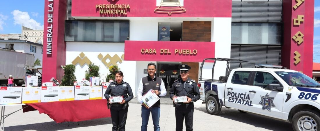 FORTALECE MINERAL DE LA REFORMA LA SEGURIDAD CON INSTALACIÓN DE 150 CÁMARAS DE VIDEOVIGILANCIA
