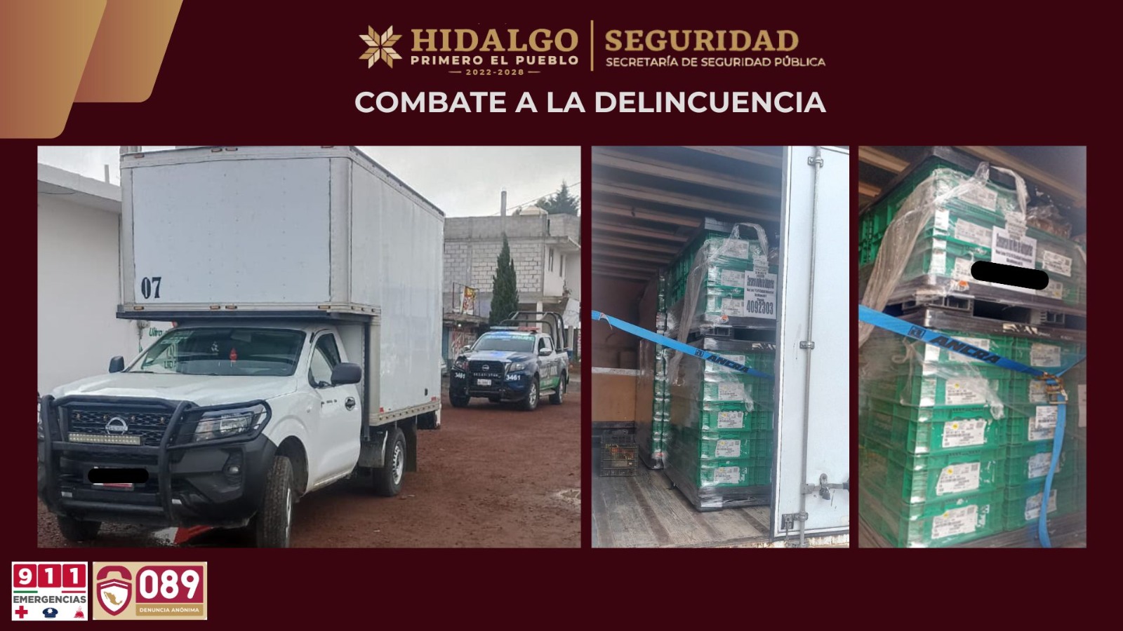 Respuesta inmediata de la SSPH frustra robo en la México-Tuxpan: recupera unidad y carga