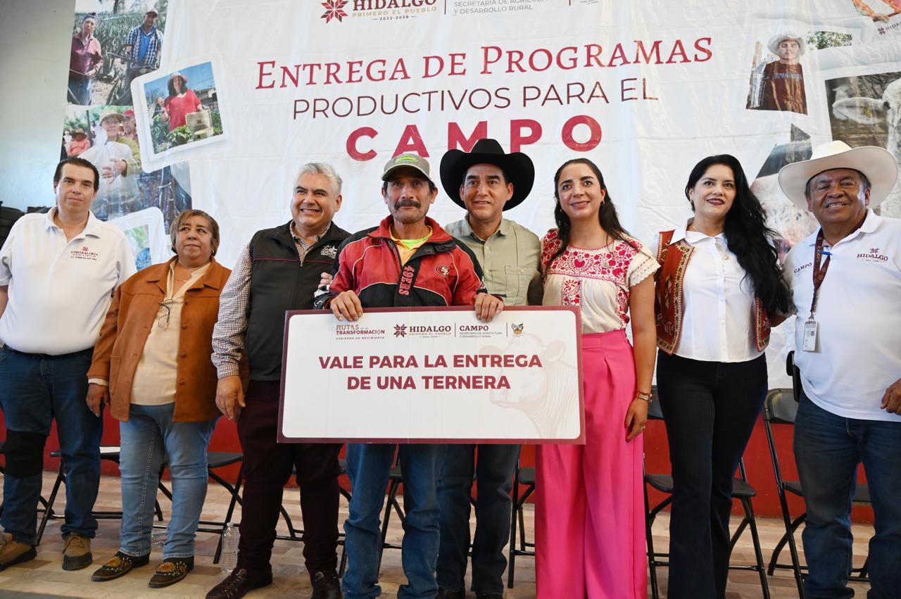 Gobierno de Hidalgo concentra apoyos al campo por más de 7.1 millones de pesos para fortalecer la producción agropecuaria