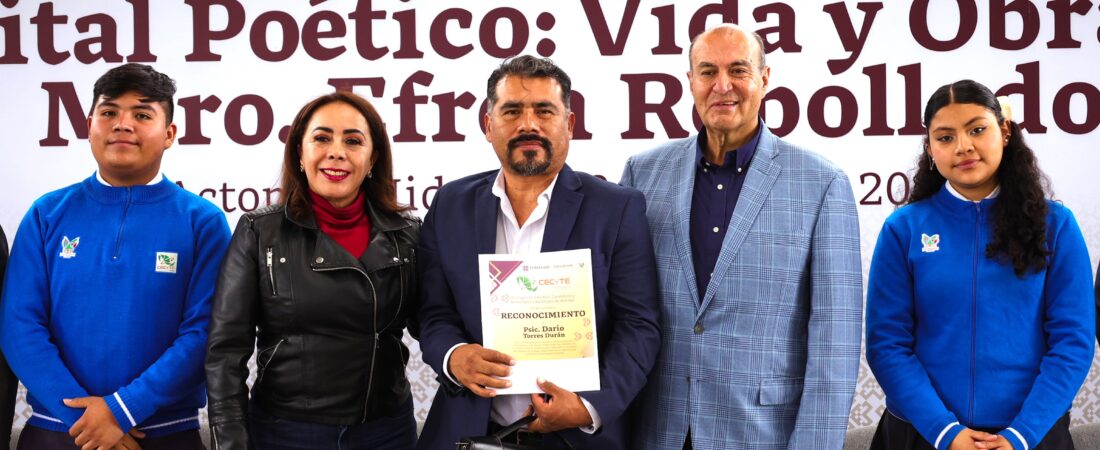 Natividad Castrejón encabeza recital poético en honor a Efrén Rebolledo