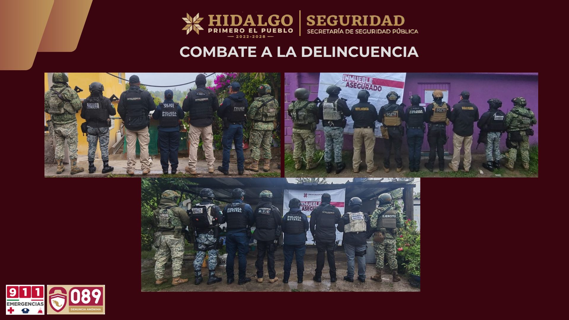 SSPH desmantela tres puntos de venta de narcóticos en Tepeji del Río