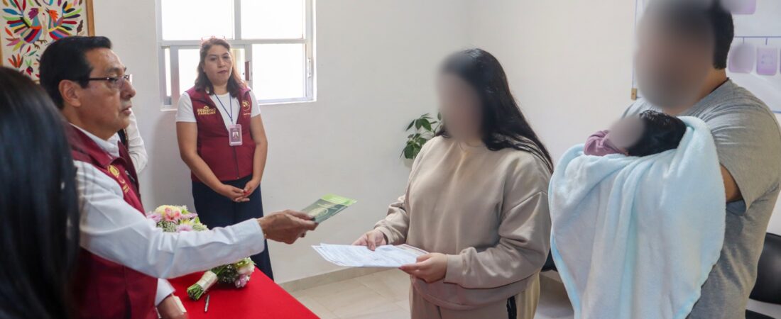 SSPH fortalece la reinserción social con registro de nacimiento y matrimonio en Cereso de Pachuca