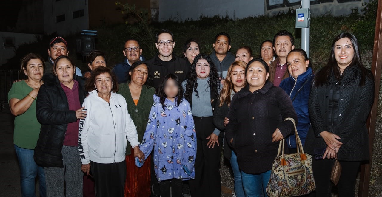 Jorge Reyes entrega trabajos de alumbrado en el Bulevar Panorámico y alcanza más de 20 mil luminarias recuperadas en Pachuca