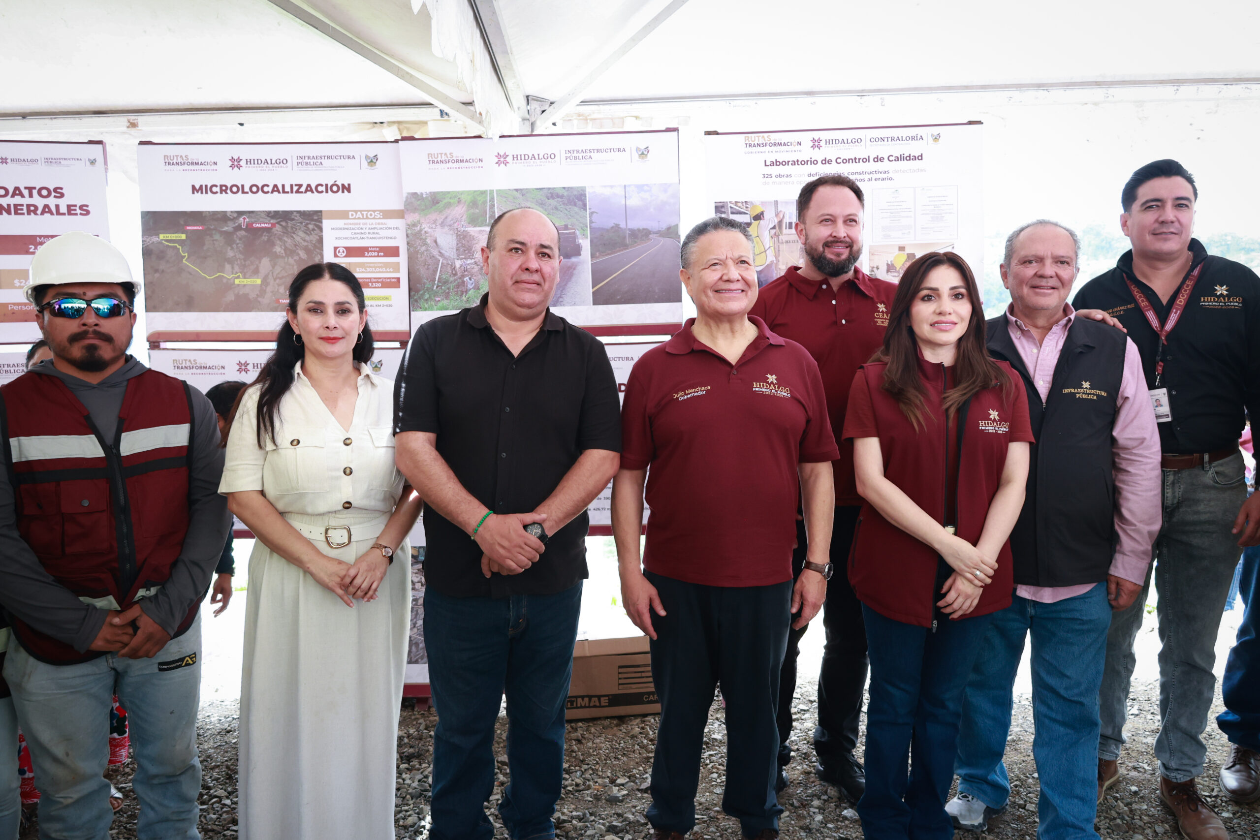 En Xochicoatlán, Julio Menchaca reafirma compromiso para reconstruir Hidalgo          