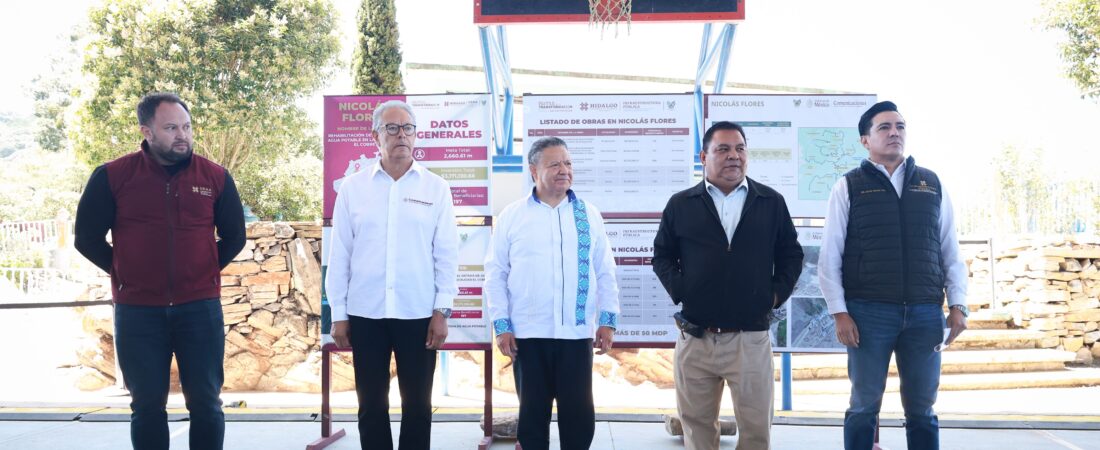 Gobiernos de Hidalgo y de México aplican más de 326 millones de pesos para Nicolás Flores           