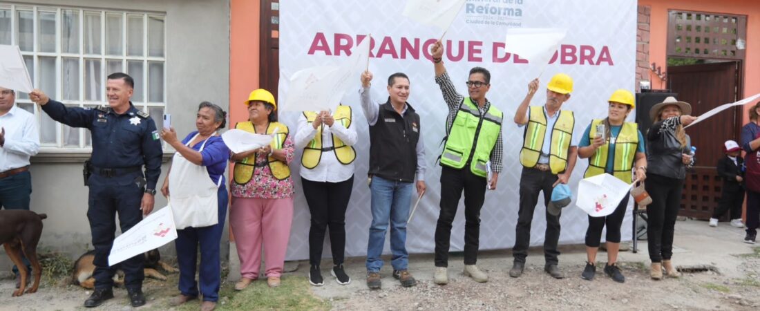 ATIENDE AYUNTAMIENTO DE MINERAL DE LA REFORMA DEMANDA HISTÓRICA DE OBRA EN EL SAUCILLO
