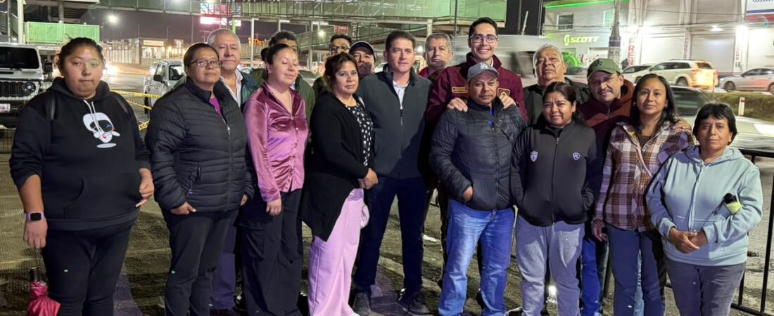 Jorge Reyes continúa fortaleciendo la iluminación de Pachuca; concluyen primera etapa en el bulevar Felipe Ángeles
