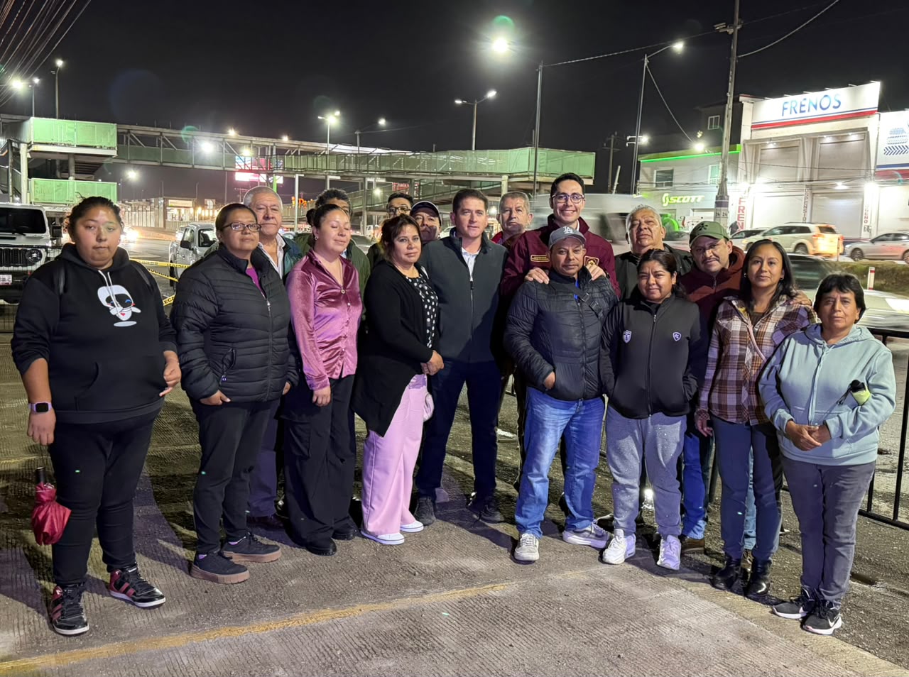Jorge Reyes continúa fortaleciendo la iluminación de Pachuca; concluyen primera etapa en el bulevar Felipe Ángeles