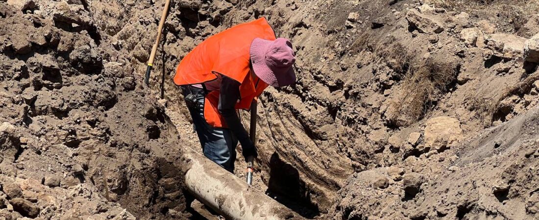 Moderniza Caasim infraestructura hidráulica en San Agustín Tlaxiaca 