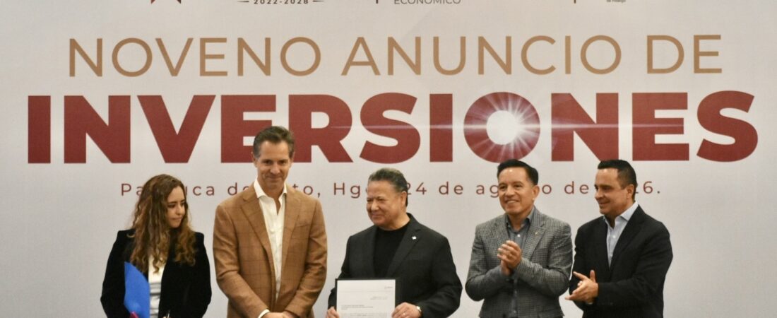 Hidalgo, potencia en marcha; alcanza más de 147.6 mil millones de pesos en inversiones