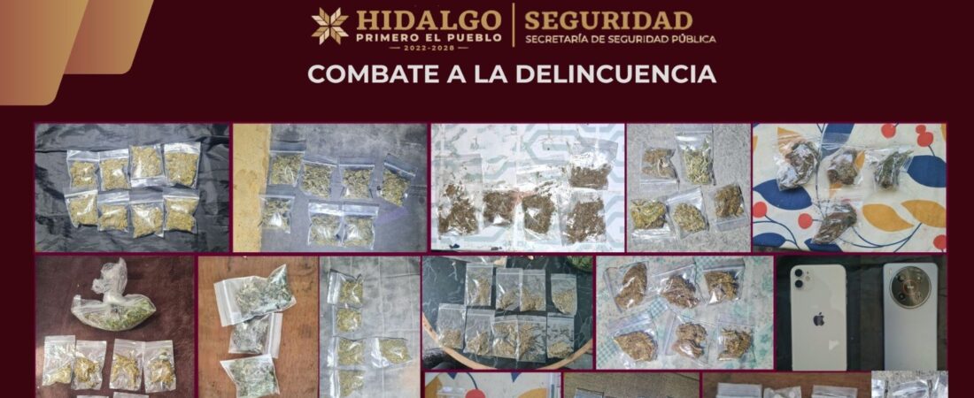 Desmantelan presunto punto de venta de narcóticos tras operativo en San Agustín Tlaxiaca