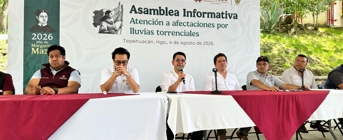 Asambleas Informativas para la Relocalización llegan a la Sierra de Hidalgo      
