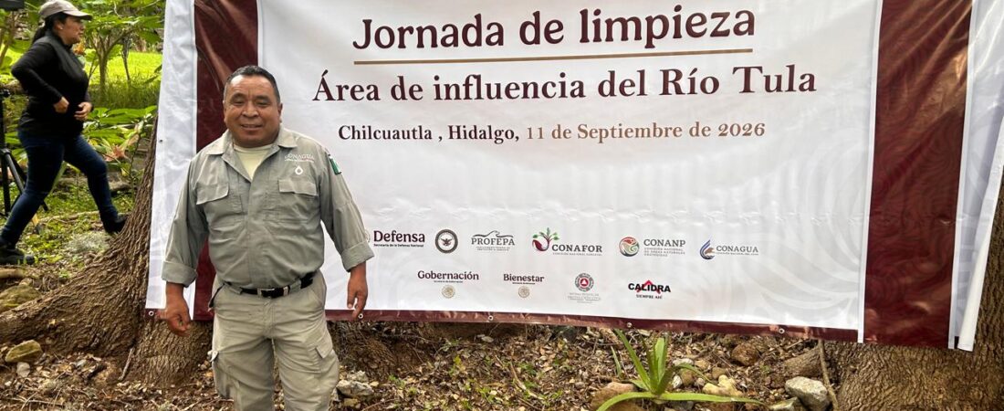 Conagua se suma en Jornada de Limpieza en área de influencia del río Tula