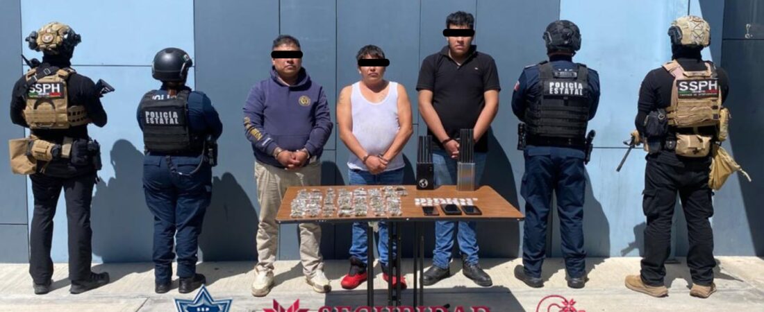 SSPH detiene a tres hombres y recupera tractocamión robado con 24 toneladas de polímero industrial