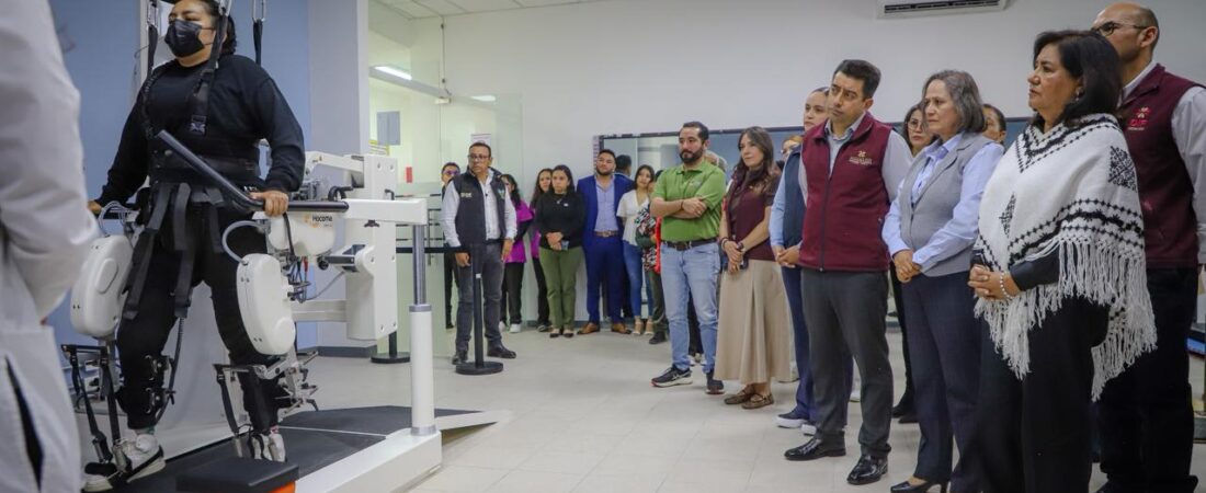DIF Hidalgo adquiere tecnología robótica para rehabilitación.
