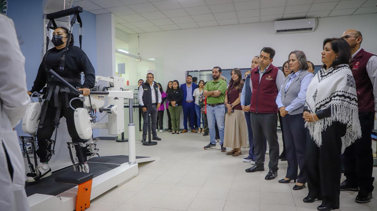 DIF Hidalgo adquiere tecnología robótica para rehabilitación.