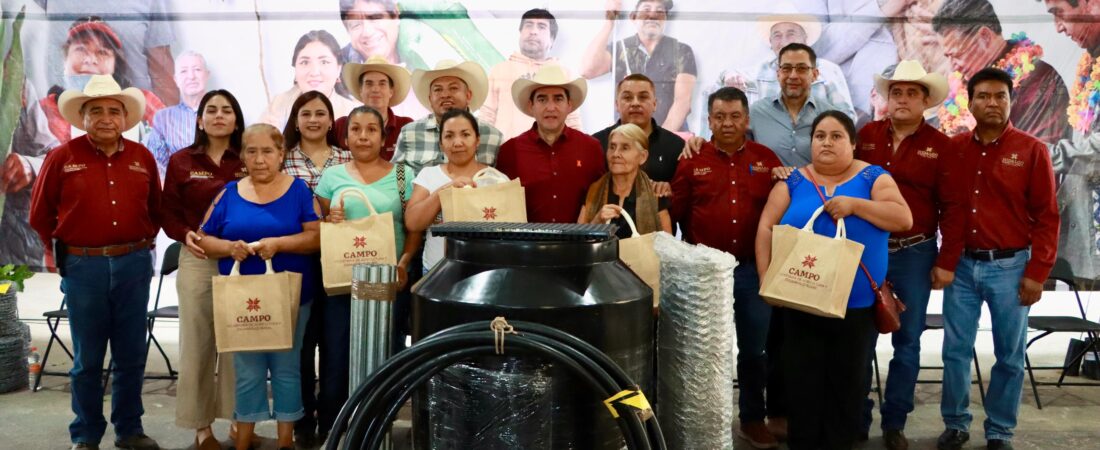 Impulsa Saderh al campo hidalguense con entrega de apoyos productivos en La Misión y Zimapán