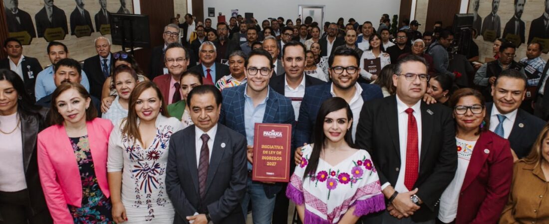 Entrega Jorge Reyes al Congreso del Estado la Iniciativa de Ley de Ingresos de Pachuca 2027