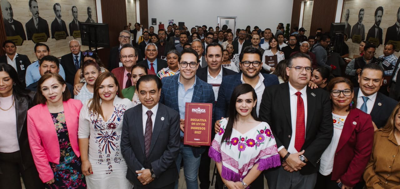 Entrega Jorge Reyes al Congreso del Estado la Iniciativa de Ley de Ingresos de Pachuca 2027