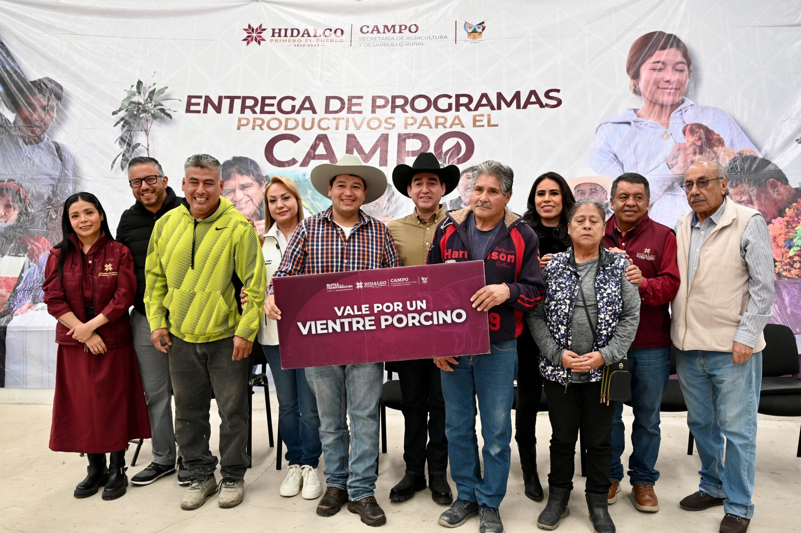 Entrega Saderh apoyos productivos a 476 agro productores  